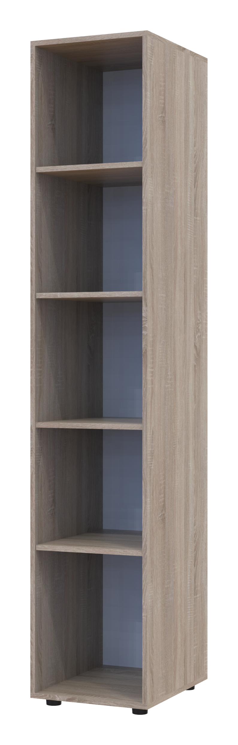 Шкаф-пенал с зеркалом Doros Гелар 39х49,5х203,4 см Дуб сонома (DRS-011131)