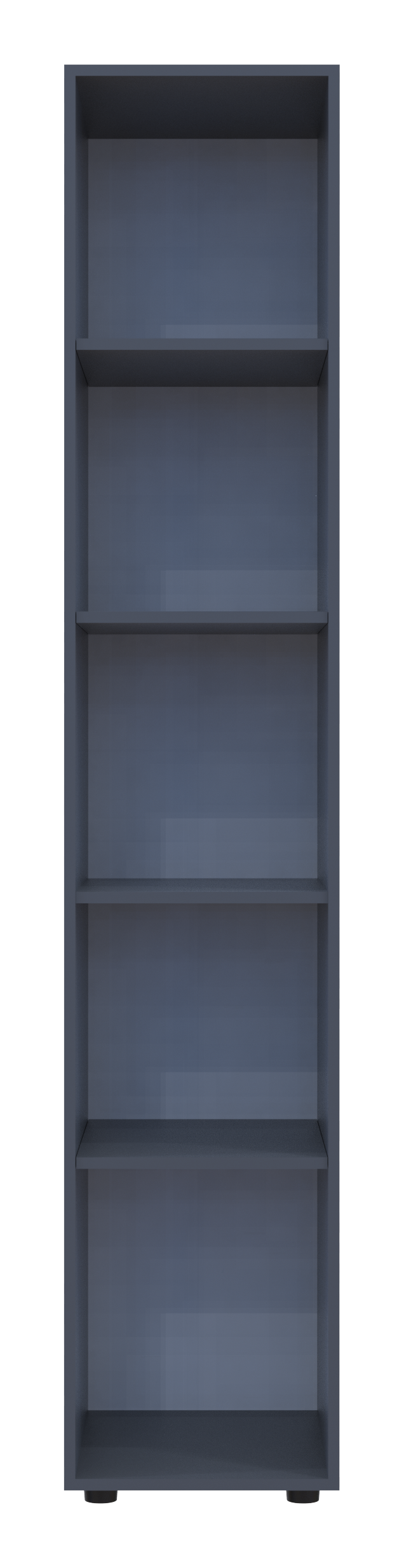 Шкаф-пенал с зеркалом Doros Гелар 39х49,5х203,4 см Графит (DRS-011130)