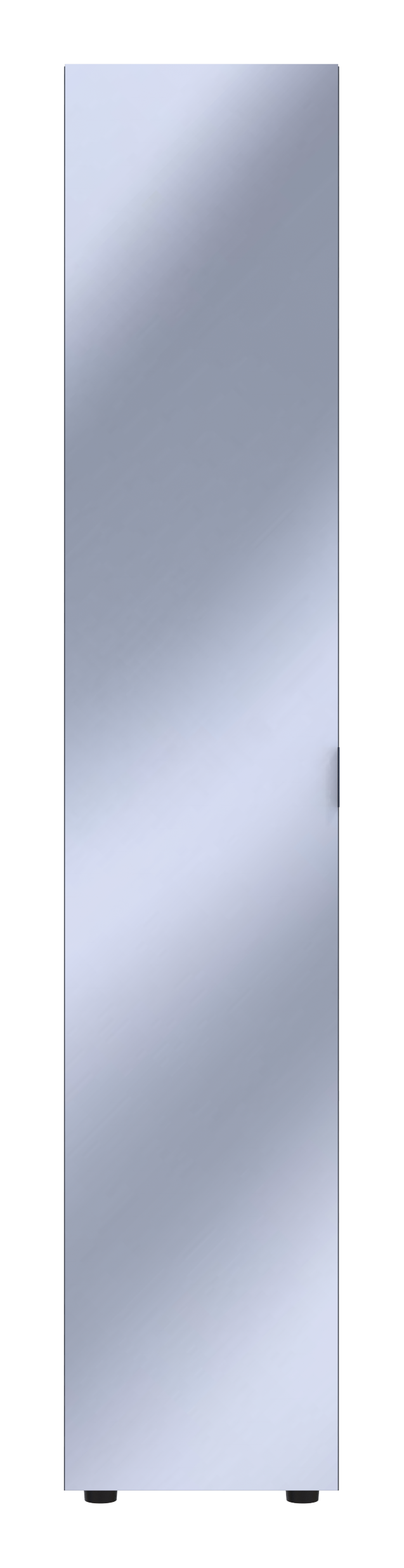 Шкаф-пенал с зеркалом Doros Гелар 39х49,5х203,4 см Графит (DRS-011130)