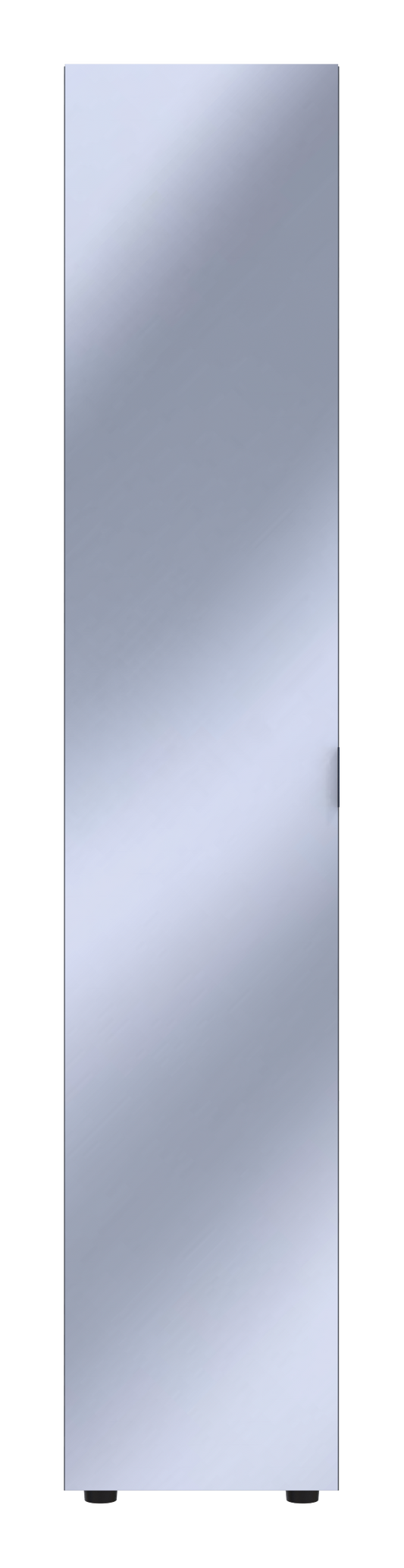 Шкаф-пенал с зеркалом Doros Гелар 39х49,5х203,4 см Графит (DRS-011130)