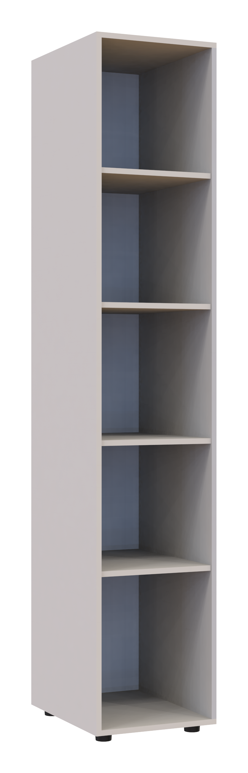 Шкаф-пенал с зеркалом Doros Гелар 39х49,5х203,4 см Кашемир (DRS-011257)