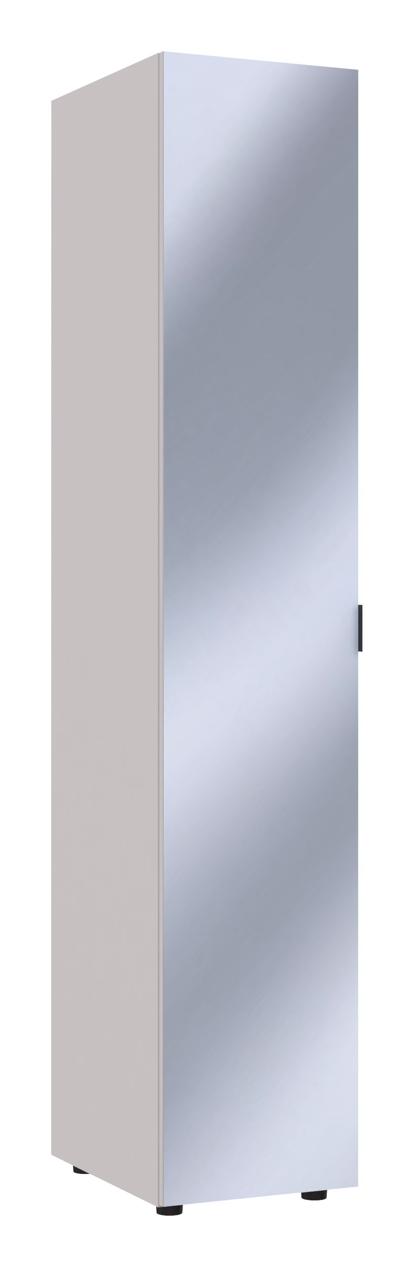 Шкаф-пенал с зеркалом Doros Гелар 39х49,5х203,4 см Кашемир (DRS-011257)