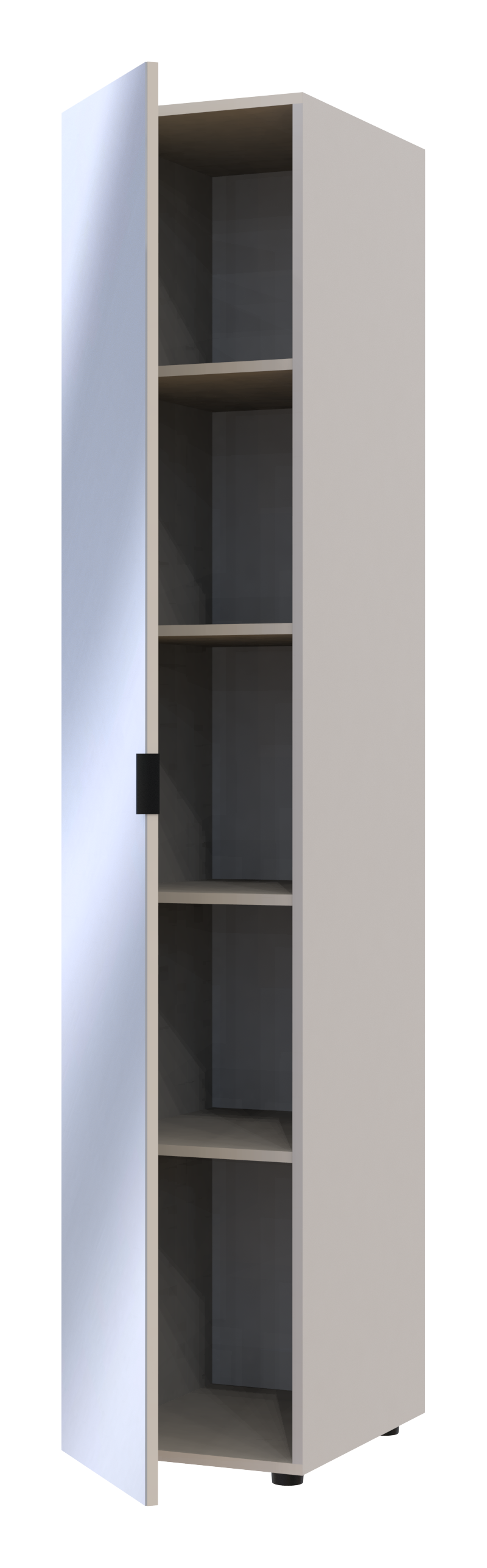 Шкаф-пенал с зеркалом Doros Гелар 39х49,5х203,4 см Кашемир (DRS-011257)