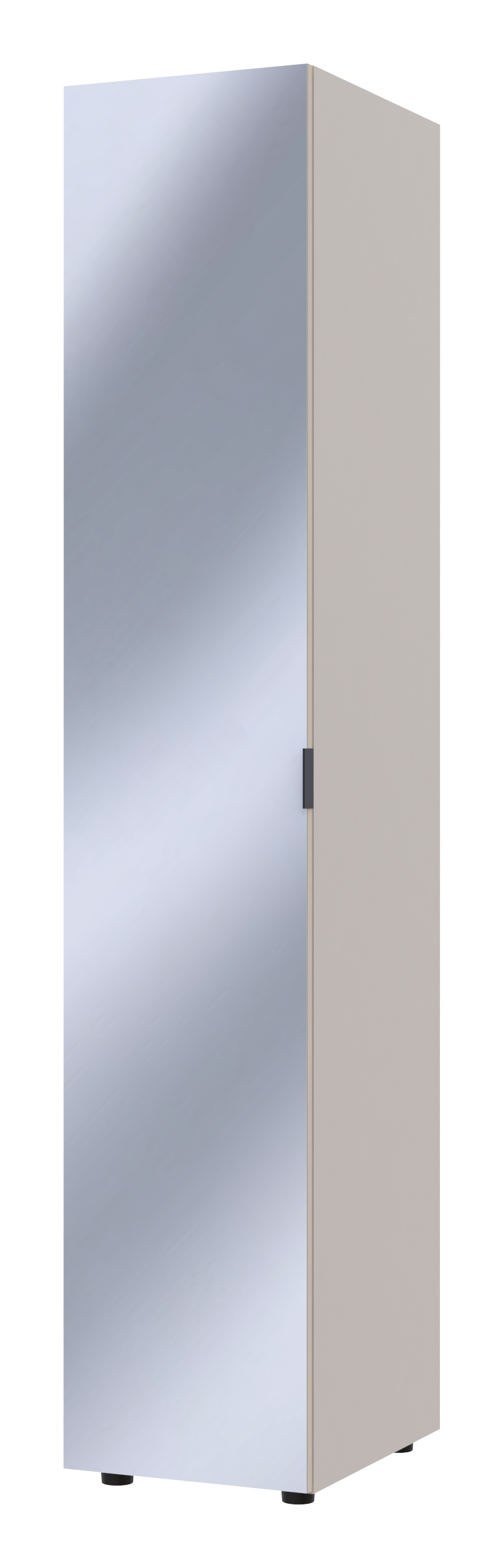 Шкаф-пенал с зеркалом Doros Гелар 39х49,5х203,4 см Кашемир (DRS-011257)