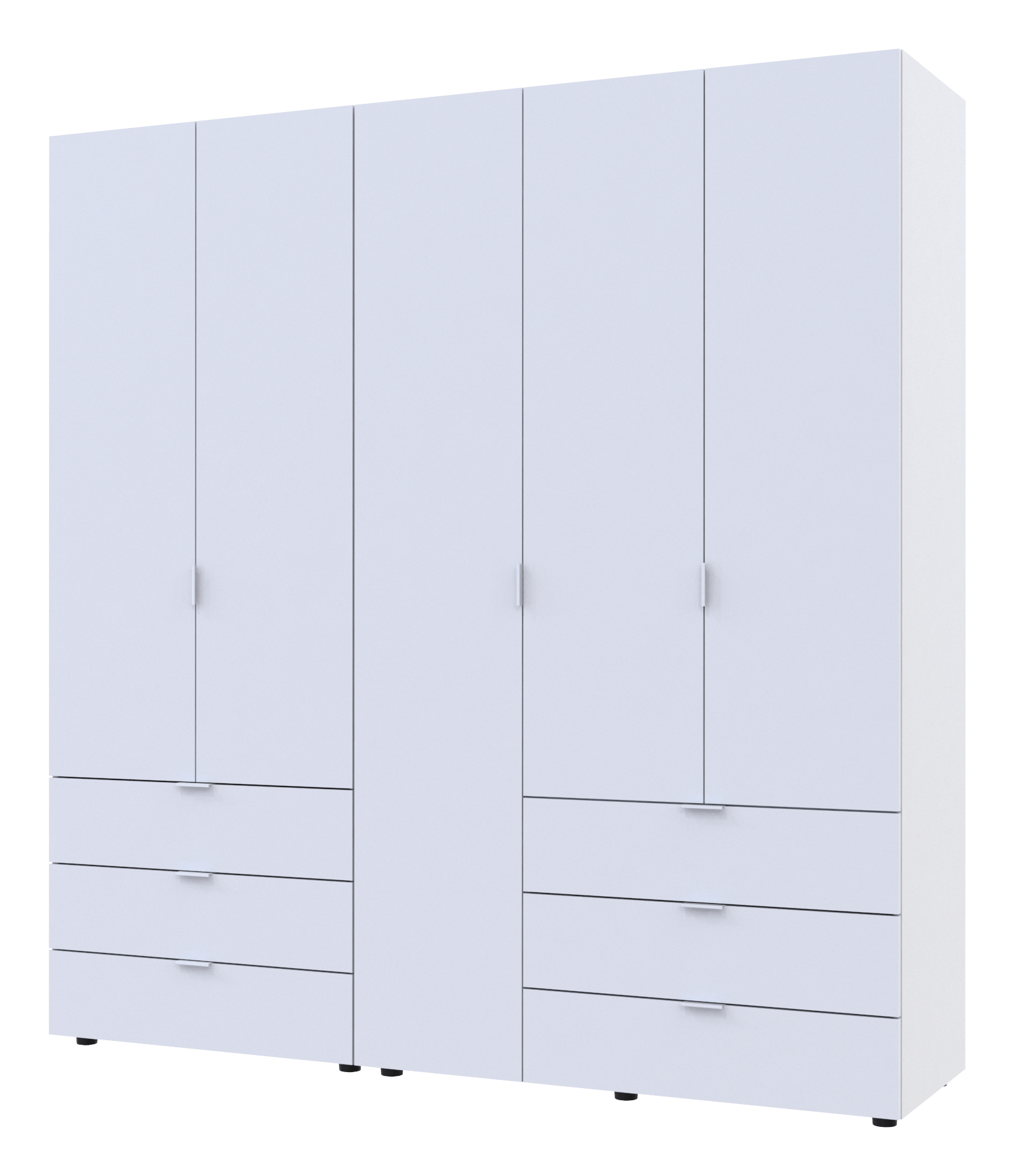 Комплект шкафов для одежды Doros Гелар (2 шт.) 193,7х49,5х203,4 см Белый (DRS-011170)