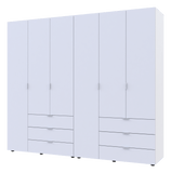 Комплект шкафов для одежды Doros Гелар (2 шт.) 232,4х49,5х203,4 см Белый (DRS-011171)