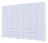 Комплект шкафов для одежды Doros Гелар (2 шт.) 271,2х49,5х203,4 см Белый (DRS-011172)