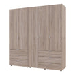 Комплект шкафов для одежды Doros Гелар (2 шт.) 193,7х49,5х203,4 см Дуб сонома (DRS-011111)