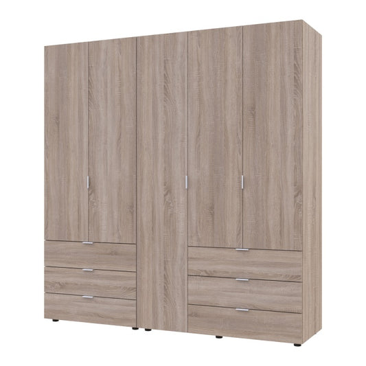 Комплект шкафов для одежды Doros Гелар (2 шт.) 193,7х49,5х203,4 см Дуб сонома (DRS-011111)