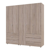 Комплект шкафов для одежды Doros Гелар (2 шт.) 193,7х49,5х203,4 см Дуб сонома (DRS-011111)