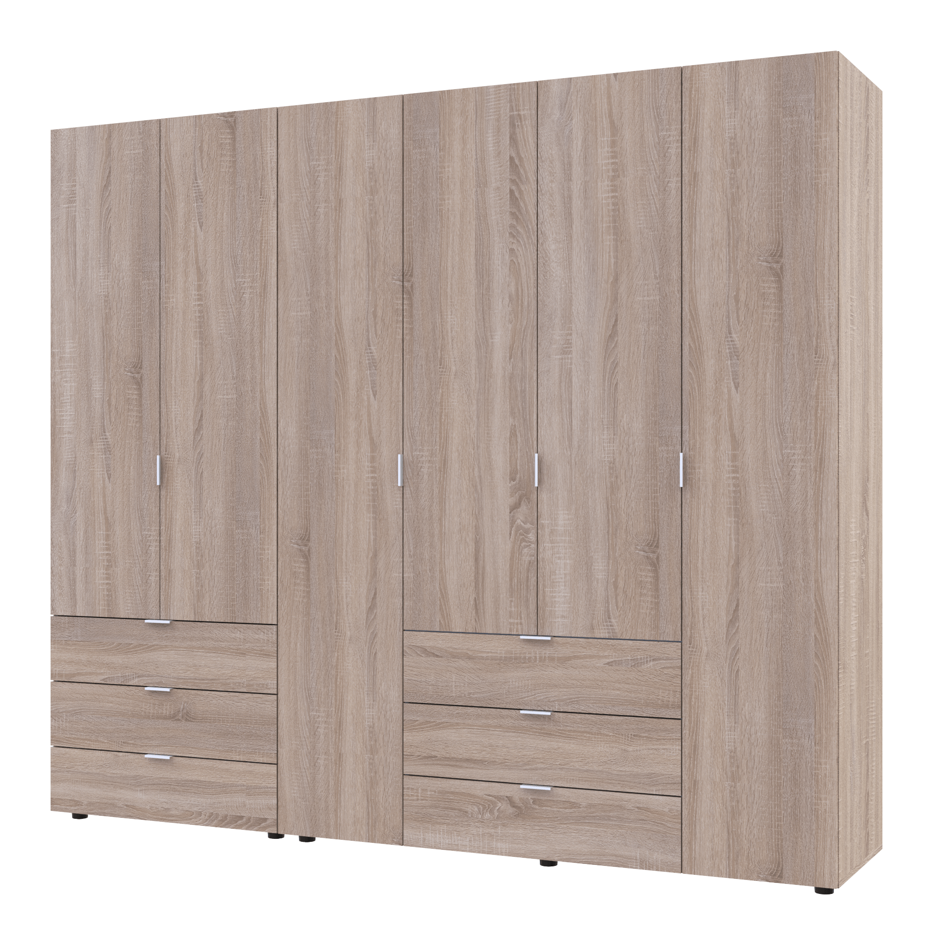 Комплект шкафов для одежды Doros Гелар (2 шт.) 232,5х49,5х203,4 см Дуб сонома (DRS-011105)
