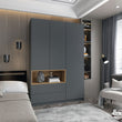 Шкаф для одежды с нишей Doros Дэйл 150х52х220 см Графит/Дуб евок (DRS-011282)