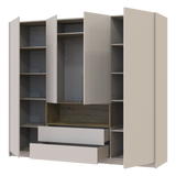 Шкаф для одежды с нишей Doros Дэйл 206х52х220 см Кашемир/Дуб артизан (DRS-011286)