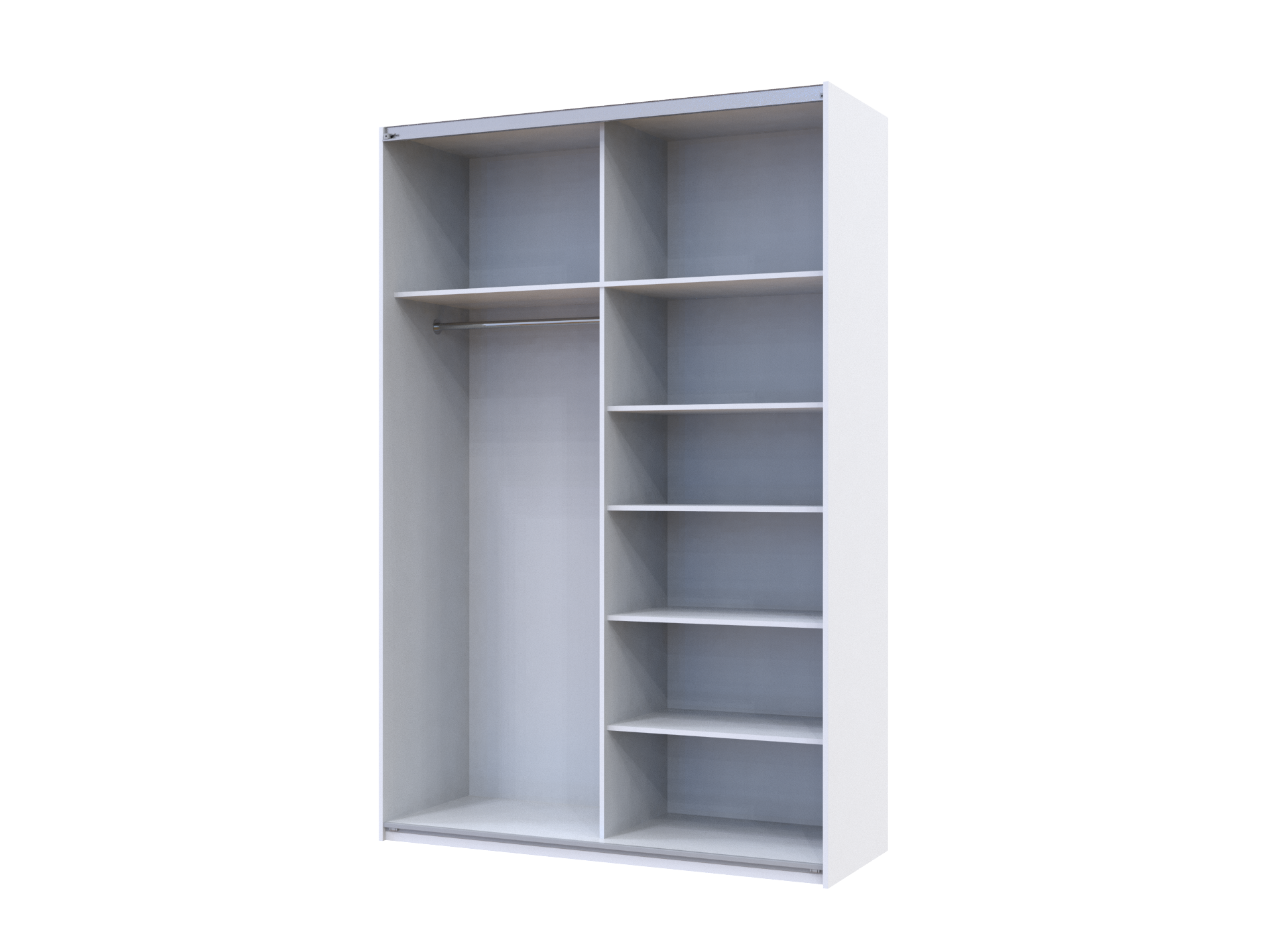 Шкаф-купе двухдверный Doros G-Caiser 160х60х240 см Белый/Графит (DRS-011017)