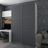 Шкаф-купе двухдверный Doros G-Caiser 180х60х240 см Белый/Графит (DRS-011018)