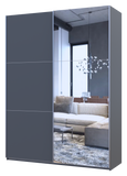 Шкаф-купе двухдверный Doros G-Caiser 160х60х240 см Графит/1 Зеркало (DRS-011032)