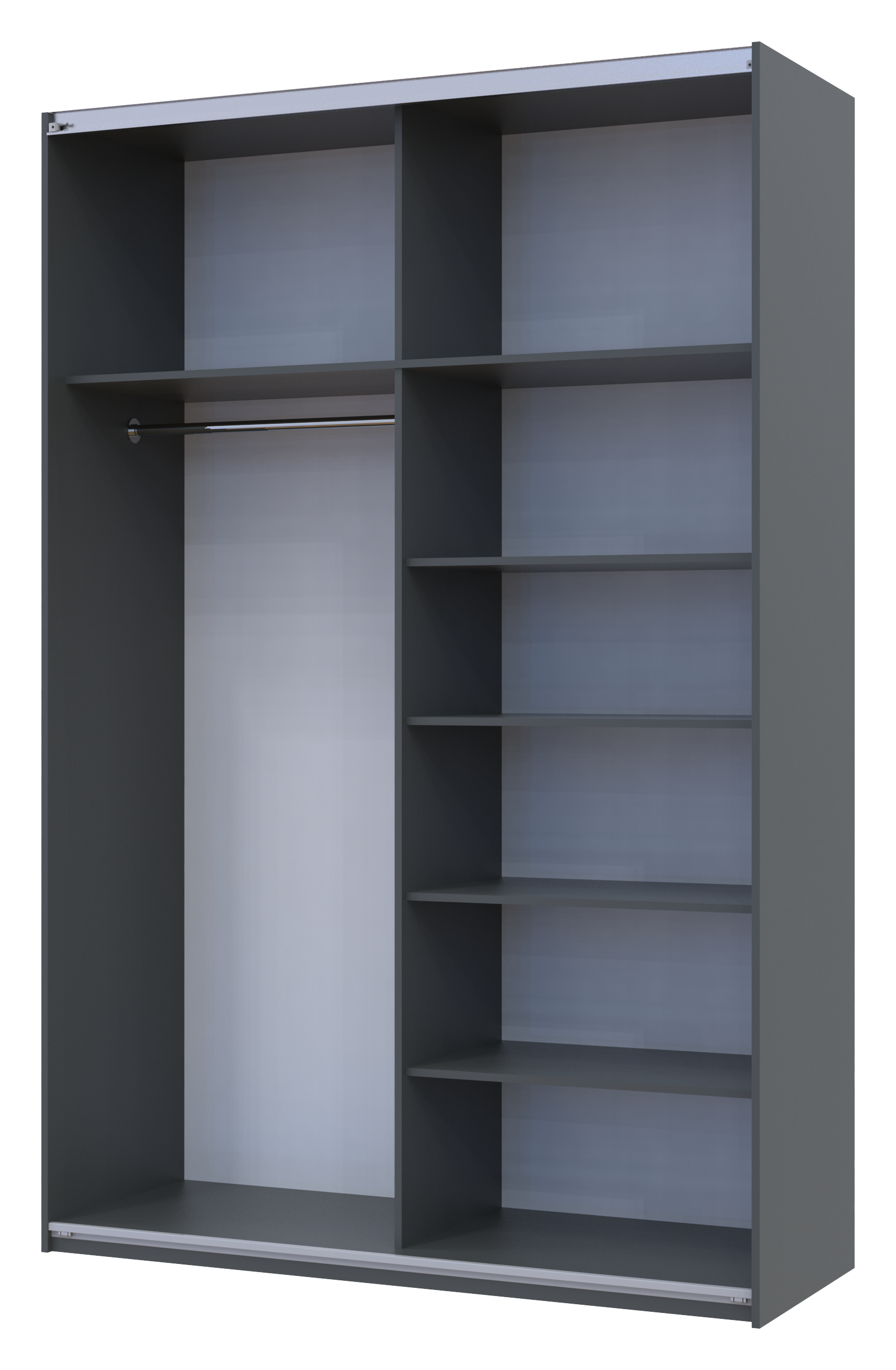 Шкаф-купе двухдверный Doros G-Caiser 160х60х240 см Графит (DRS-011035)