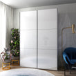 Шкаф-купе двухдверный Doros G-Caiser 180х60х240 см Белый/2 Белых стекла (DRS-011014)