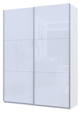 Шкаф-купе двухдверный Doros G-Caiser 180х60х240 см Белый/2 Белых стекла (DRS-011014)