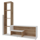 Стенка в гостиную Doros Этана 150х30х150 см Дуб артизан/Белый (DRS-011335)