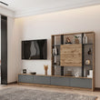 Стенка в гостиную Doros Капри 240х33х153 см Дуб тахо/Графит (DRS-011308)