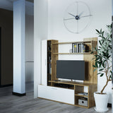 Стенка в гостиную Doros Кона 151х40х147 см Дуб тахо/Белый (DRS-011310)