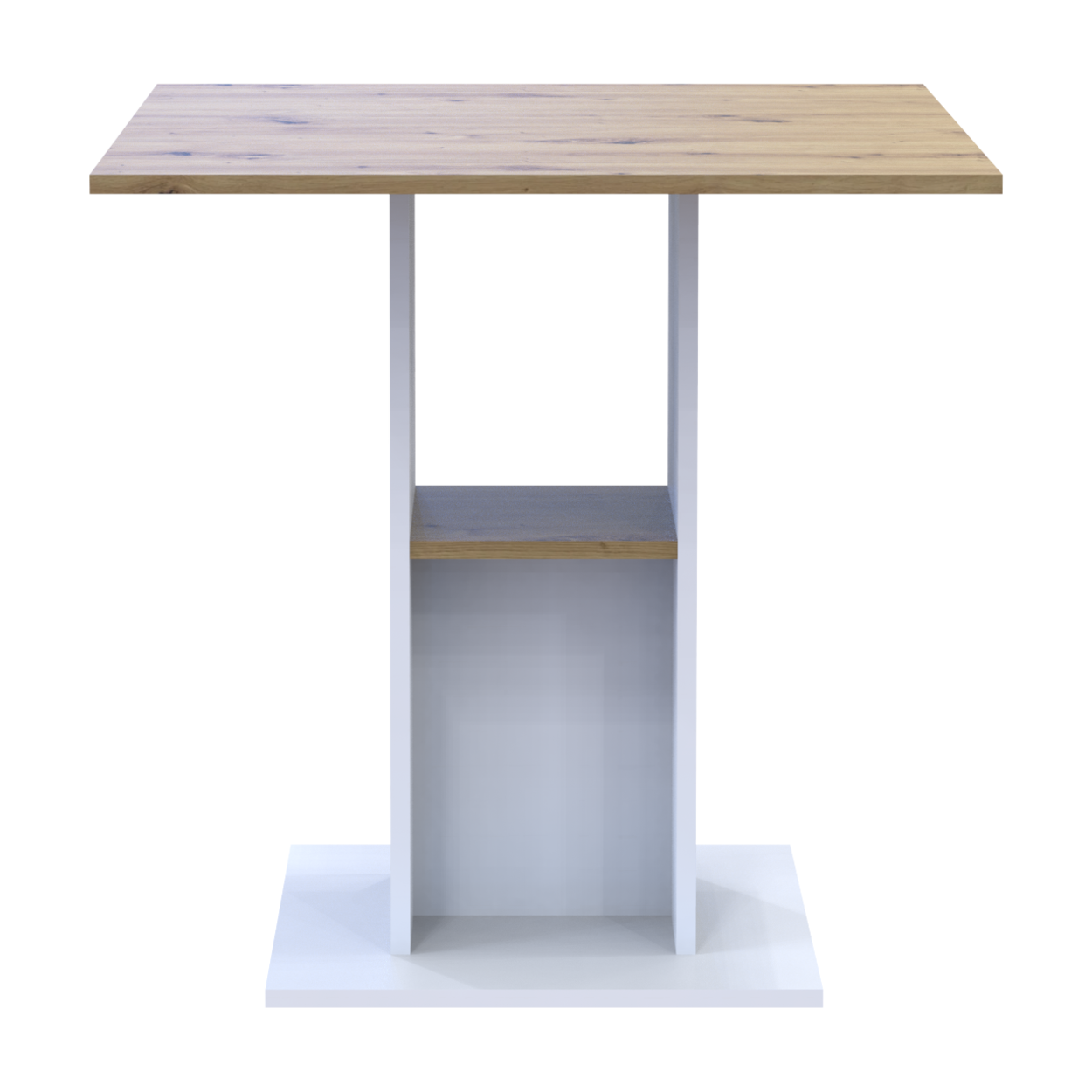 Стол в кухню Doros Коуд 70х70х74 см Белый/Дуб артизан (DRS-011439)