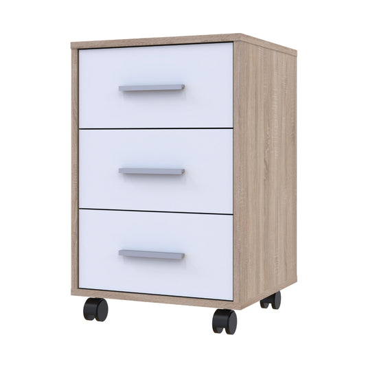 Тумба офисная Doros Т3 43х42х66,4 см Дуб сонома/Белый (DRS-011401)