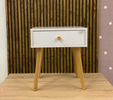 Тумба прикроватная LION Хьюге-4 Нимфея Альба (белый) (LION-041001)