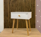 Тумба прикроватная LION Хьюге-4 Нимфея Альба (белый) (LION-041001)