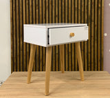 Тумба прикроватная LION Хьюге-4 Нимфея Альба (белый) (LION-041001)