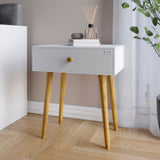 Тумба прикроватная LION Хьюге-4 Нимфея Альба (белый) (LION-041001)