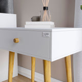 Тумба прикроватная LION Хьюге-4 Нимфея Альба (белый) (LION-041001)