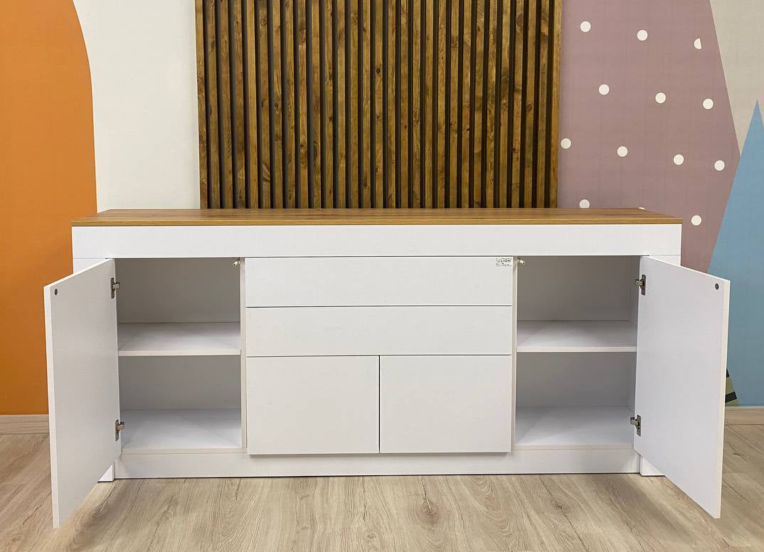 Большой комод LION Ларри-2 Нимфея альба/Дуб Аппалачи (LION-041006)