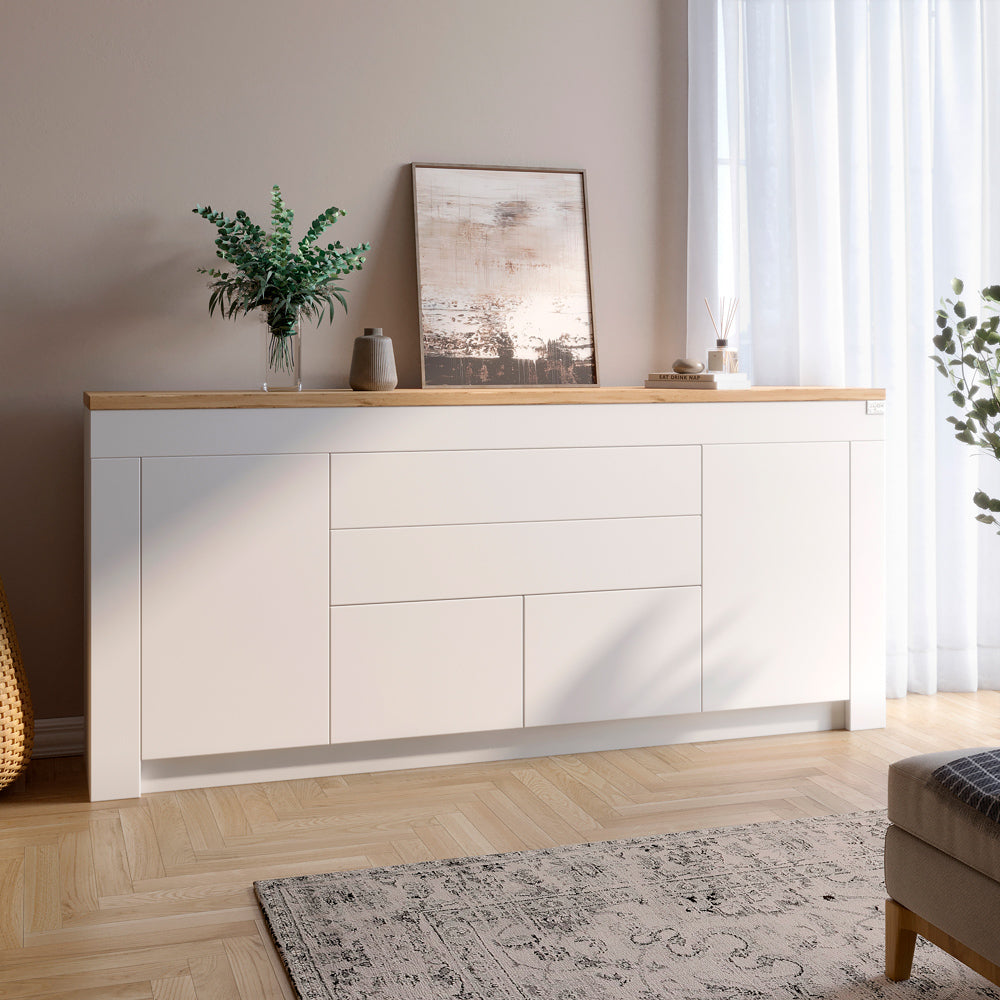 Большой комод LION Ларри-2 Нимфея альба/Дуб Аппалачи (LION-041006)