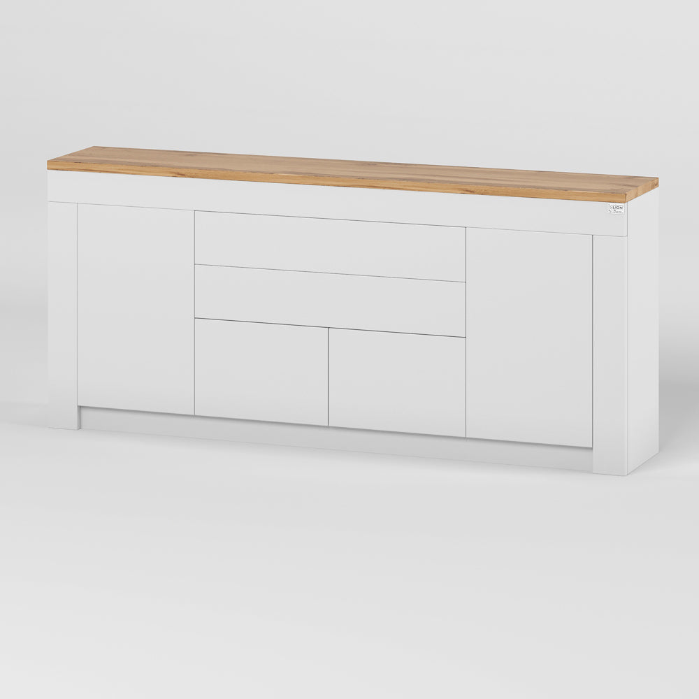 Большой комод LION Ларри-2 Нимфея альба/Дуб Аппалачи (LION-041006)