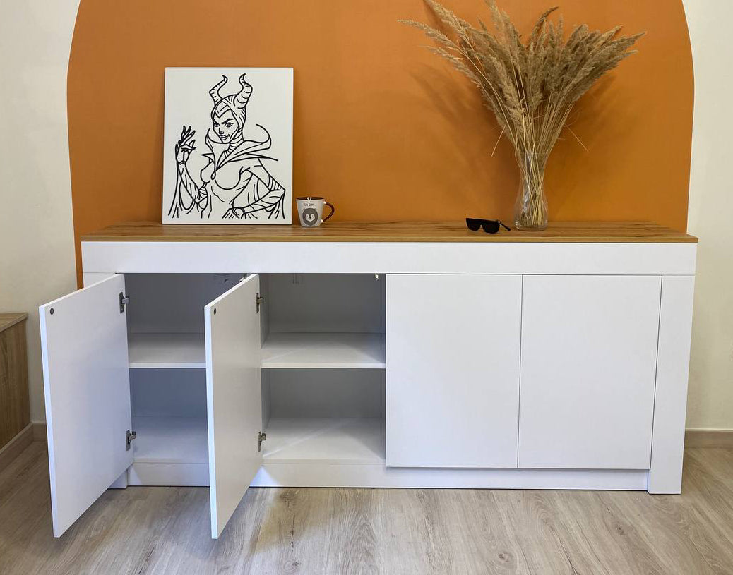 Большой комод LION Ларри-1 Нимфея альба/Дуб Аппалачи (LION-041009)