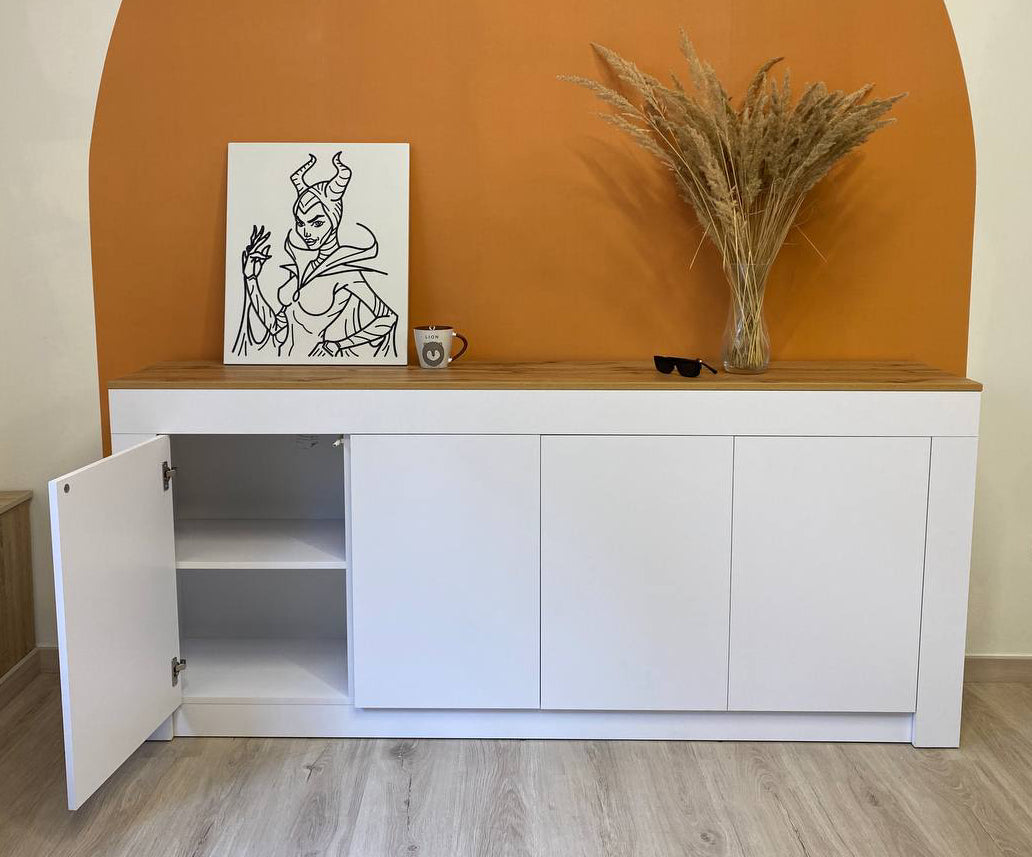 Большой комод LION Ларри-1 Нимфея альба/Дуб Аппалачи (LION-041009)