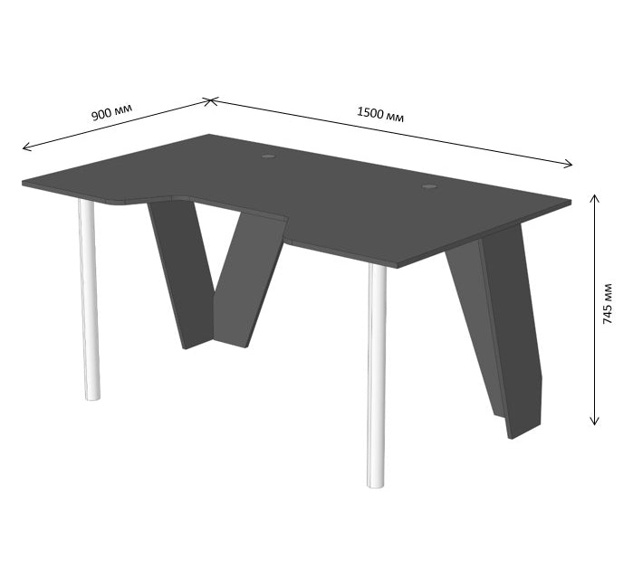 Компьютерный стол LION Квест Дуб Артизан (LION-041004)