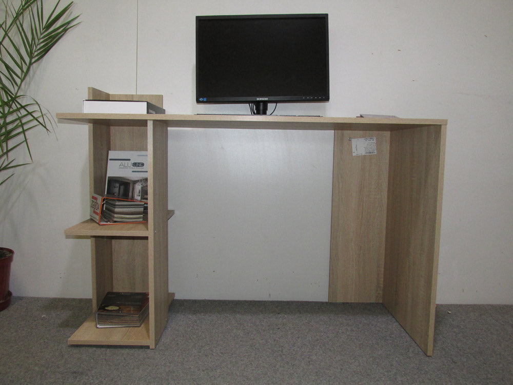 Cтол компьютерный с 2 полками М-ЗОН Джеко 1200/12 Нимфея Альба (белый) (MZN-031019)