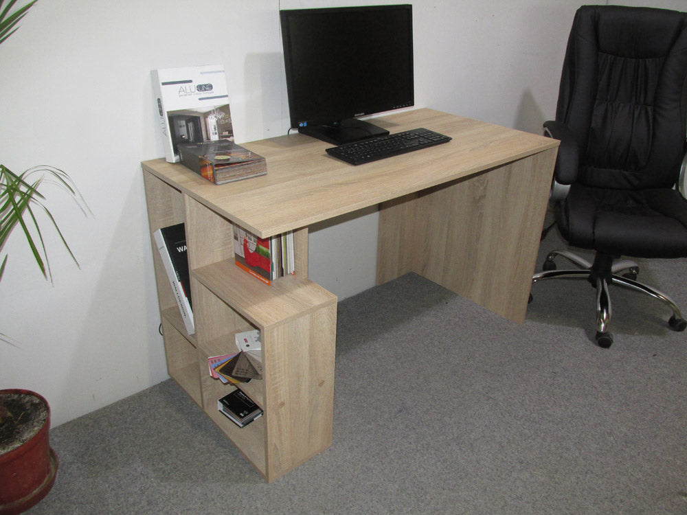 Cтол письменный с полками М-ЗОН Джеко 1200/3 Сонома (MZN-031023)