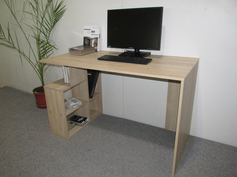 Cтол письменный с полками М-ЗОН Джеко 1200/3 Сонома (MZN-031023)