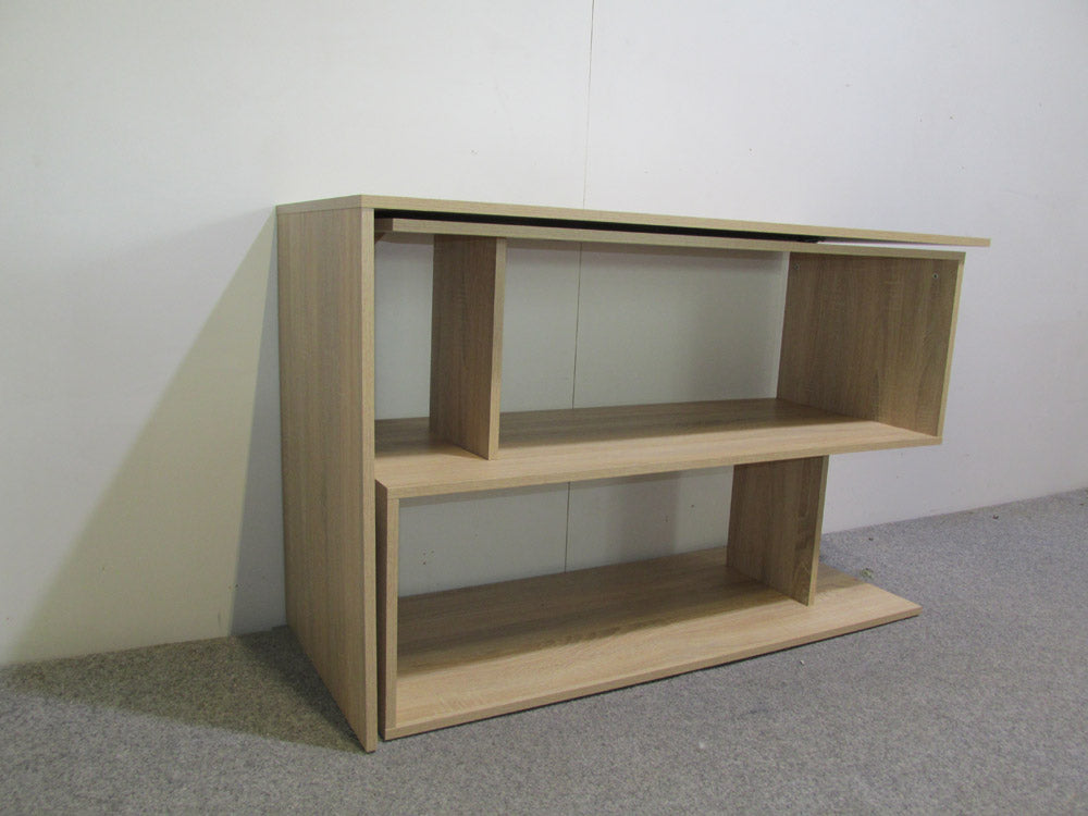 Cтол компьютерный поворотный с полками М-ЗОН Джеко 1200 Антрацит (MZN-031033)