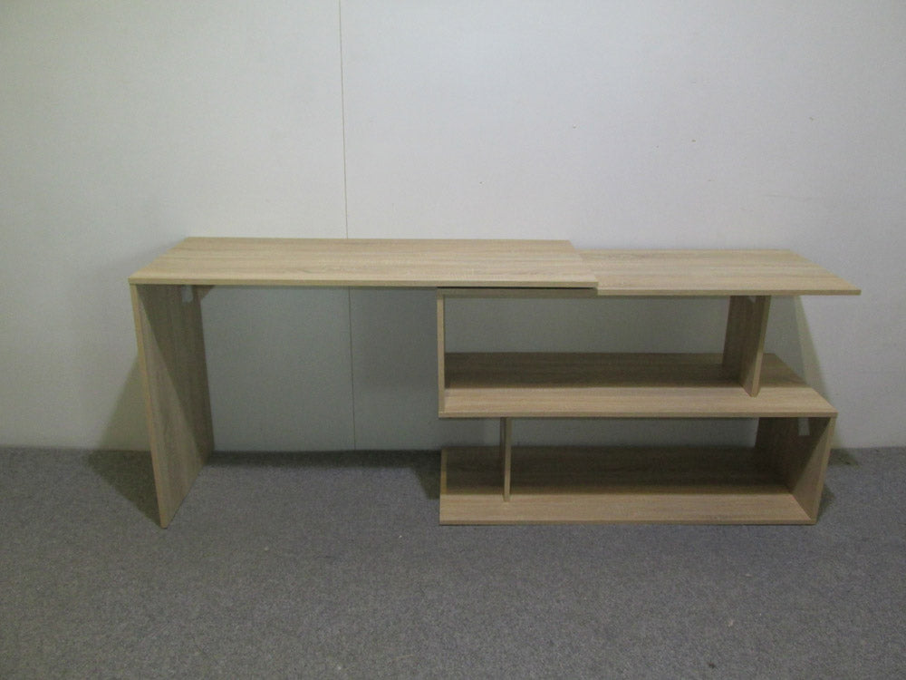 Cтол компьютерный поворотный с полками М-ЗОН Джеко 1200 Антрацит (MZN-031033)