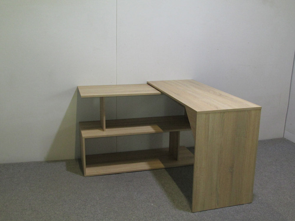 Cтол компьютерный поворотный с полками М-ЗОН Джеко 1200 Антрацит (MZN-031033)