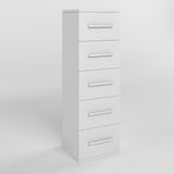 Комод 5 ящиков М-ЗОН Джеко 300 Нимфея Альба (белый) (MZN-031016)