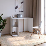 Cтол компьютерный с 2 полками М-ЗОН Джеко 1200/12 Нимфея Альба (белый) (MZN-031019)