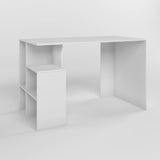 Cтол письменный с полками М-ЗОН Джеко 1200/3 Нимфея Альба (белый) (MZN-031022)