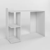 Cтол компьютерный с 2 полками М-ЗОН Джеко 1200/12 Нимфея Альба (белый) (MZN-031019)