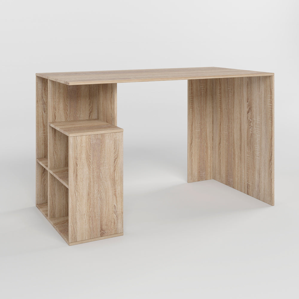 Cтол письменный с полками М-ЗОН Джеко 1200/3 Сонома (MZN-031023)